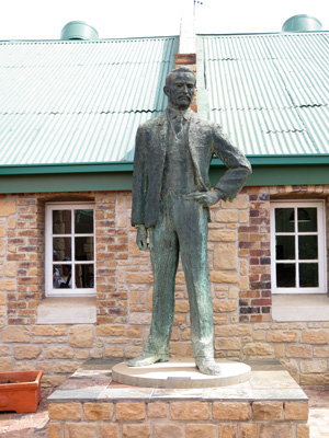 Thomas Cullinan statue, Cullinan Mine, South Africa 2013